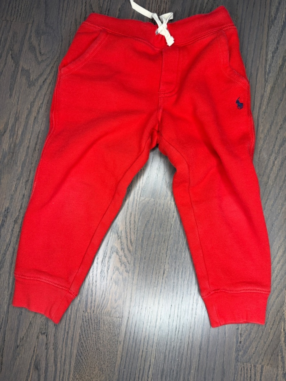 Ralph Lauren Bright Red Toddler Jogger Sweatpants